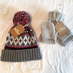 Hollister Hat and Gloves